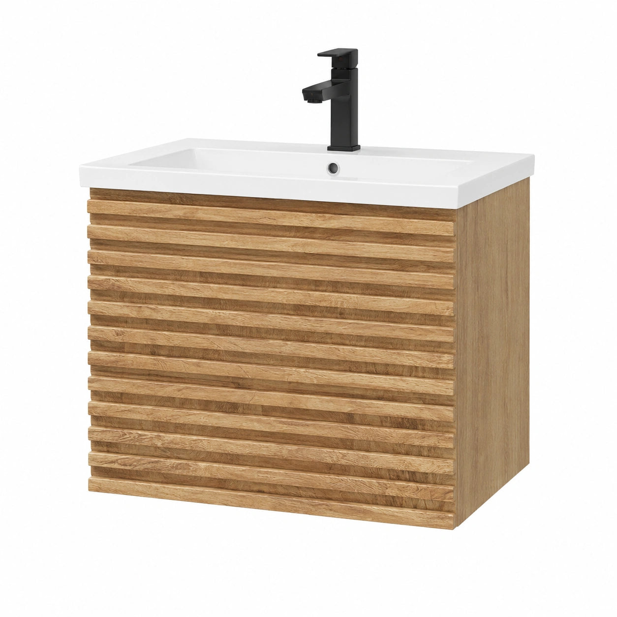 Hängender Waschtisch mit Soft-Close-Schubladen, 60 cm Badezimmermöbel-Set